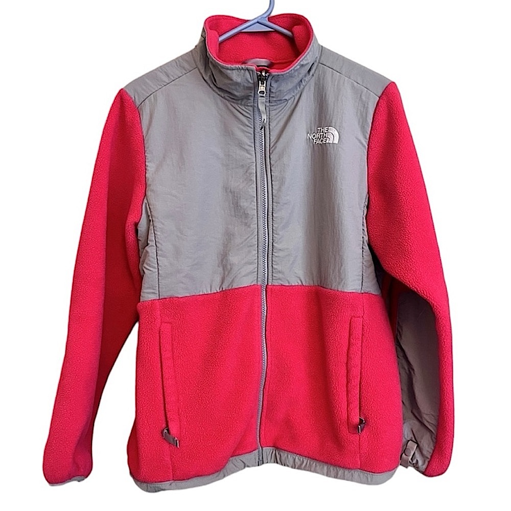 The North Face | Girls Denali Polartec Jacket | Fuchsia/Grey | size XL (18)